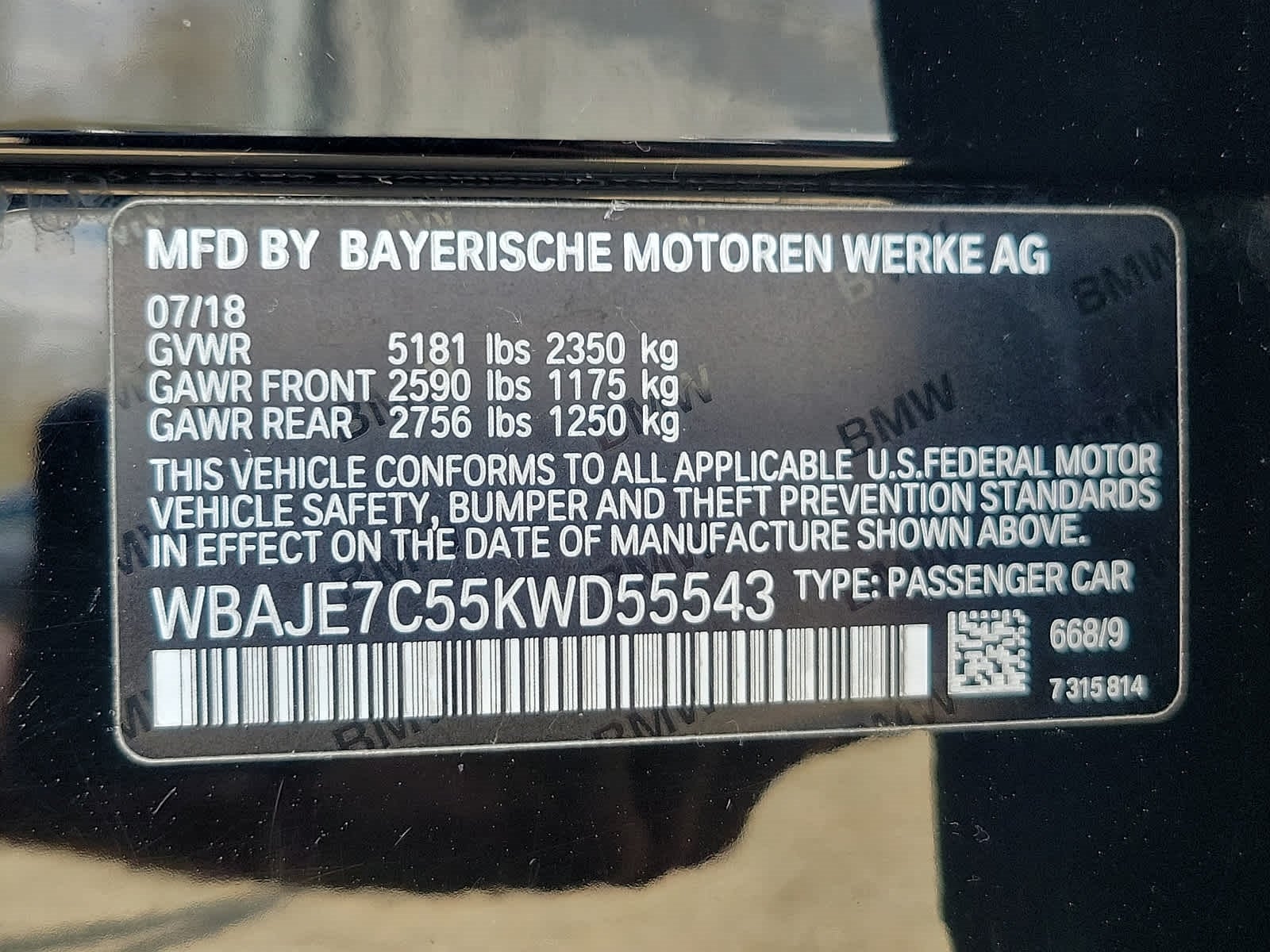2019 BMW 540i xDrive 540i xDrive Sedan